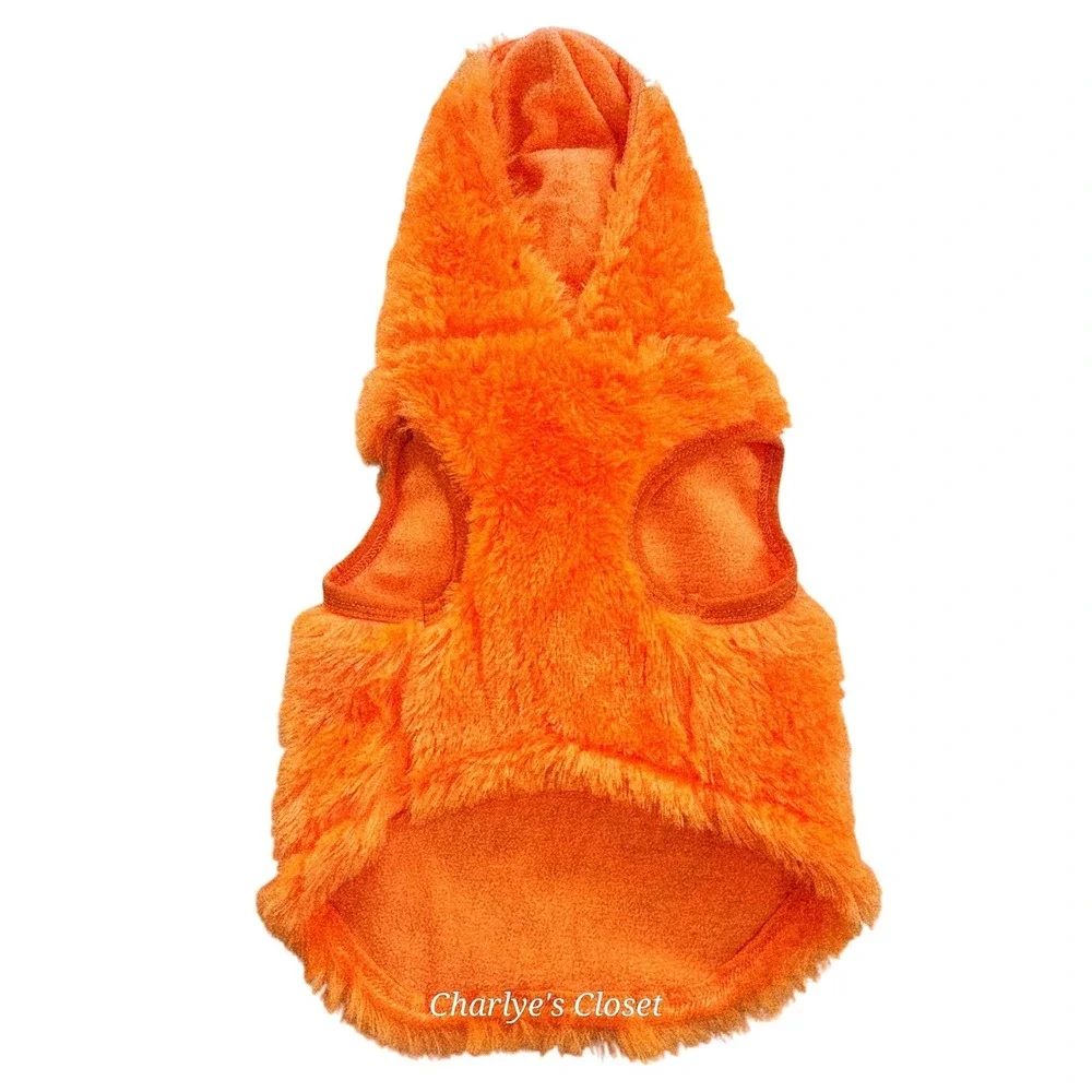 Doggie Pumpkin Hoodie Costume M Halloween Dog Pet Clothing